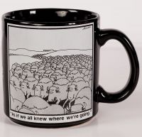 Far Side - Buffalo Herd 1985 Coffee Mug Black